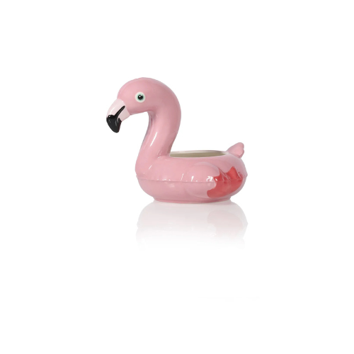 Bitten Floaty Flamingo snackschaal of bloempot roze